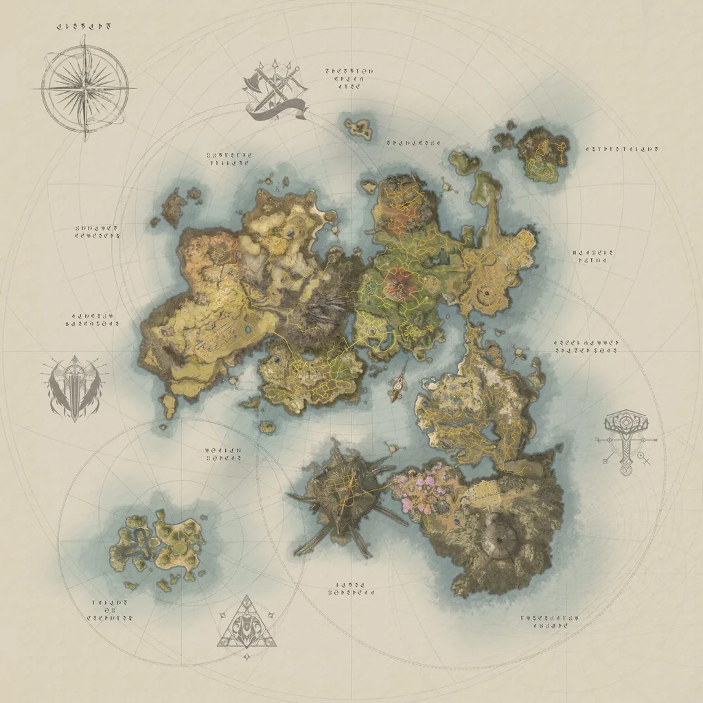 Altgard map with area names
